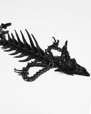 Punk Rave Womens Apocalyptic Gothic Dragon Bone Skull Necklace