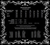 Dark In Love Womens Long Gothic Rose Asymmetric Lace Ruffle Maxi Dress - Red & Black