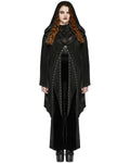 Punk Rave Plus Size Womens Gothic Witch Layered Mesh Hooded Cardigan