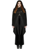 Punk Rave Plus Size Womens Gothic Witch Layered Mesh Hooded Cardigan