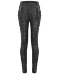 Devil Fashion Dark Punk Serpentine Chained Leggings