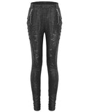 Devil Fashion Dark Punk Serpentine Chained Leggings