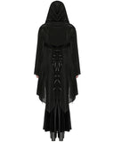 Punk Rave Plus Size Womens Gothic Witch Layered Mesh Hooded Cardigan