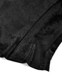 Dark In Love Womens Gothic Velvet Lace Applique Blouse Top
