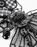 Dark In Love Womens Gothic Lace Butterfly Choker Necklace