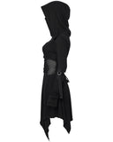 Punk Rave Womens Apocalyptic Gothic Hooded Mini Dress