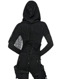 Punk Rave Womens Apocalyptic Gothic Skull Studded Webbing Waist Cincher Corset Belt