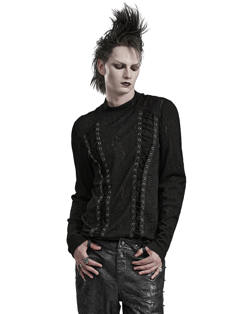 Punk Rave Mens Gothic Textured Knit Top – Violent Delights