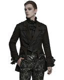 Punk Rave Mens Elegant Gothic Gentleman Embroidered Tailcoat Dress Jacket