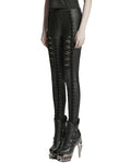 Punk Rave Womens Gothic Lace Applique Cutout Leggings