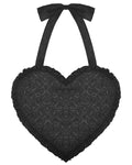 Dark In Love Gothic Jacquard Crucifix Heart Handbag