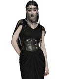 Punk Rave Womens Gothic Chinese Dragon Coated Waist Cincher Corset Belt