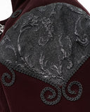 Devil Fashion Coleridge Mens Gothic Regency Tailcoat - Red Velvet