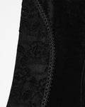 Punk Rave Womens Gothic Velvet & Lace Flared Leggings