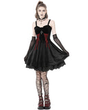 Dark In Love Velvet Gothic Lolita Crucifix Mini Dress