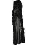Punk Rave Womens Long Victorian Gothic Velvet & Lace Maxi Skirt