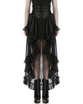 Punk Rave Womens Long Romantic Gothic Layered Chiffon Corset Skirt