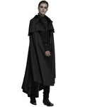 Punk Rave Mens Salazar Regency Gothic Vampire Cloak - Black