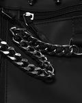 Punk Rave Unisex Cyberpunk Chained Skull Studded Hip Bag Waist Pack Belt