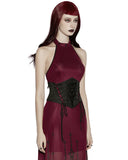 Punk Rave Daily Life Womens Gothic Butterfly Embroidered Waist Cincher Corset
