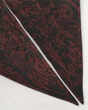 Devil Fashion Mens Aristocratic Vampire Tailed Waistcoat Vest - Black & Red