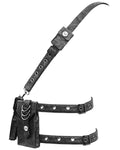 Devil Fashion Mens Dieselpunk Shoulder Harness Hip Bag Belt