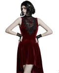Punk Rave Scarlet Seduction Gothic Evening Dress - Red