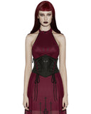 Punk Rave Daily Life Womens Gothic Butterfly Embroidered Waist Cincher Corset