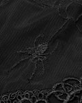 Punk Rave Womens Gothic Off Shoulder Tunic Blouse Top Black Spiderweb Mesh Lace