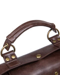 Penny Dreadful Womens Steampunk Clock Handbag Shoulder Bag Brown Faux Leather