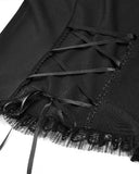 Dark In Love Womens Gothic Crucifix & Rose Blouse Top