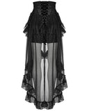 Punk Rave Womens Long Romantic Gothic Layered Chiffon Corset Skirt