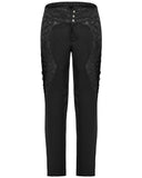 Punk Rave Mens Gothic Aristocrat Jacquard Contrast Dress Pants