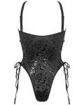 Devil Fashion Womens Gothic Pentagram Damask One-Piece Swimsuit