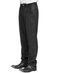 Devil Fashion Mens Victorian Gothic Jacquard Formal Dress Pants