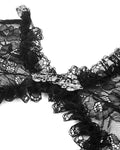 Dark In Love Womens Elegant Gothic Lace Bolero Shrug