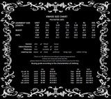 Dark In Love Womens Elegant Gothic Velvet Embroidered Mermaid Skirt - Black & Red