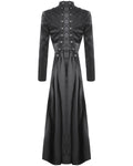 Dark In Love Womens Serpent Hunter Long Cutaway Lace Up Tailcoat Jacket