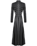 Dark In Love Womens Serpent Hunter Long Cutaway Lace Up Tailcoat Jacket