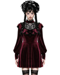 Dark In Love Romantic Gothic Velvet Lolita Doll Mini Dress