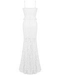 Dark In Love Romantic Gothic Layered Lace Mermaid Maxi Dress