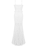 Dark In Love Romantic Gothic Layered Lace Mermaid Maxi Dress