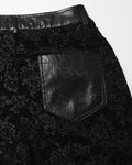 Punk Rave Womens Baroque Gothic Rose Flared Pants