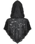 Dark In Love Womens Shredded Apocalyptic Punk Hooded Capelet Shrug