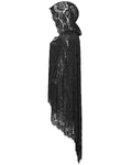 Punk Rave Plus Size Womens Dark Gothic Lace Hooded Cloak Cape