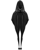 Punk Rave Daily Life Womens Velvet Gothic Lolita Hooded Split Tails Bolero Cape - Black