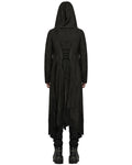 Punk Rave Mens Apocalyptic Gothic Broken Knit Hooded Piercing Cloak Jacket
