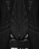 Punk Rave Womens Gothic Embroidered Victorian Woolen Riding Jacket