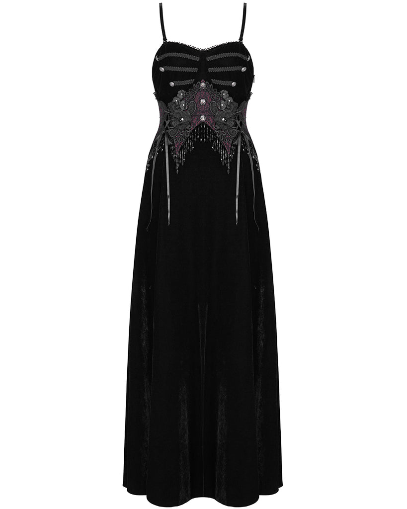 Eva Lady Womens Long Gothic Velvet Beaded Rose Ball Gown Wedding Dress Violent Delights Eva Lady Womens Long Gothic Velvet Beaded Rose Ball Gown Wedding Dress Violent Delights