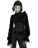 Punk Rave Lenore Gothic Cincher Corset - Red Velvet